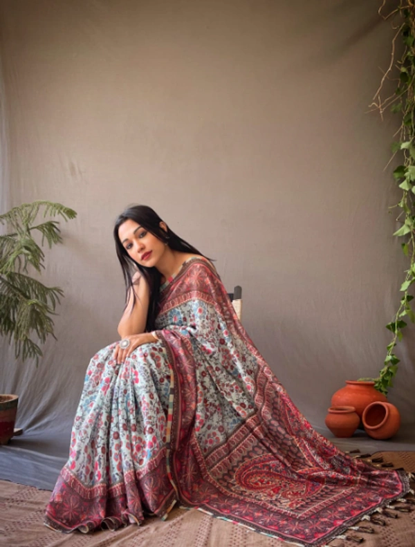 cotton saree printed